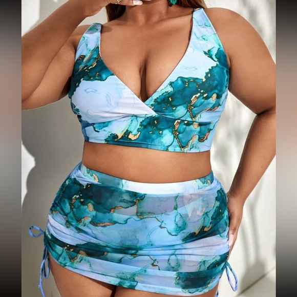 Plus 3 Piece Bikini - Brand New - Picture 1 of 8